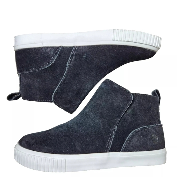 TIMBERLAND Skyla Bay Black Suede Booties Sz 8 Sneaker Boots - Picture 9 of 13